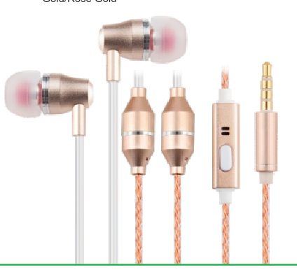 Airtube Airpod like Earbuds Rose Gold