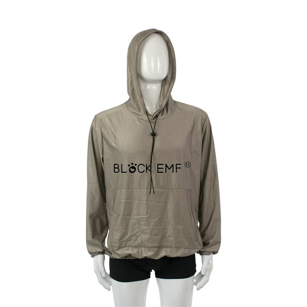 EMF Protection Hoodie 100% Silver Fiber Radiation Protection
