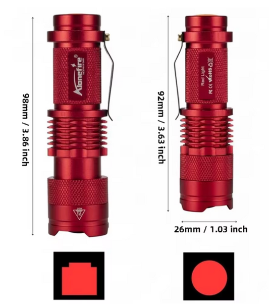 Red Light Flashlight